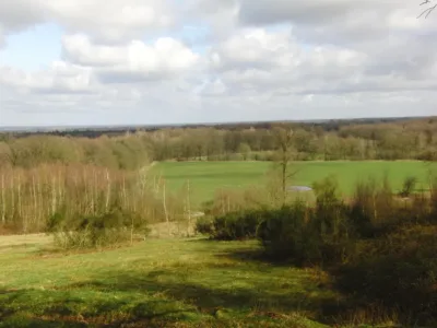 Landschap op de route Twentse Bergen