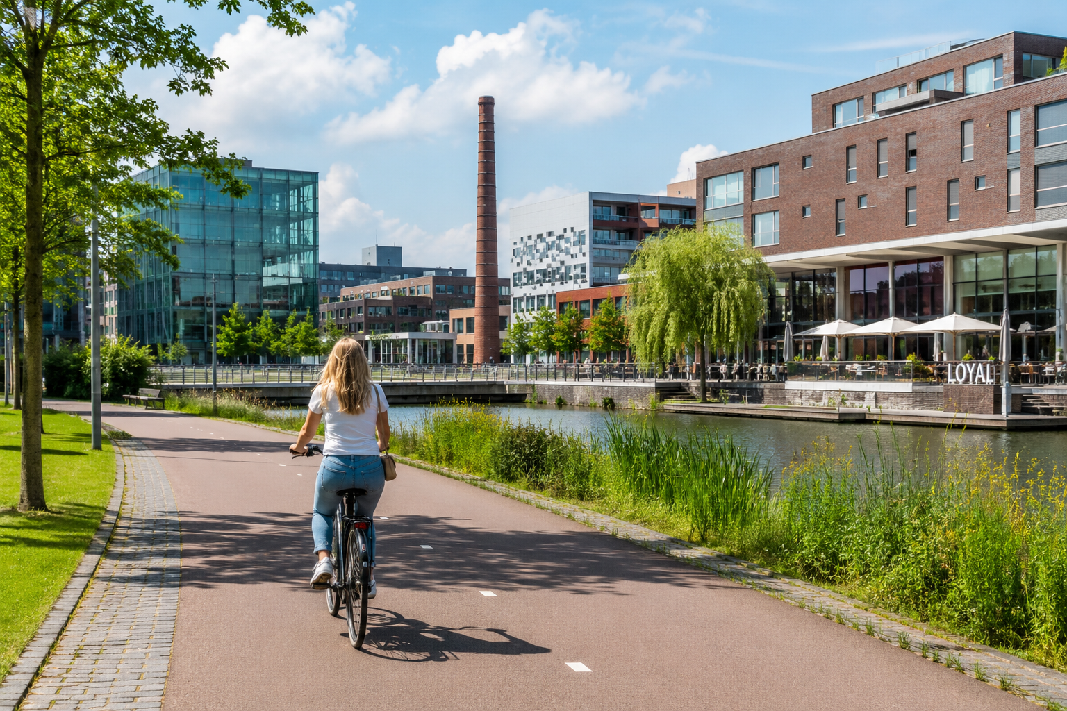 Landschap op de route Citytocht