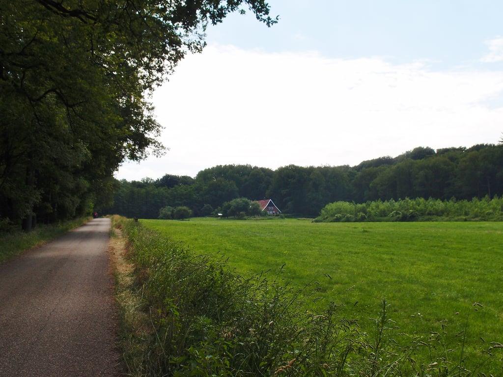 Landschap op de route Lutterzand Paasberg